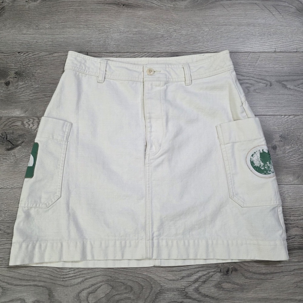 The North Face Gardenia Off White Canvas Valley Skirt Women's Size Medium